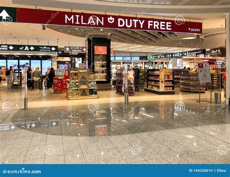 duty free milan airport.